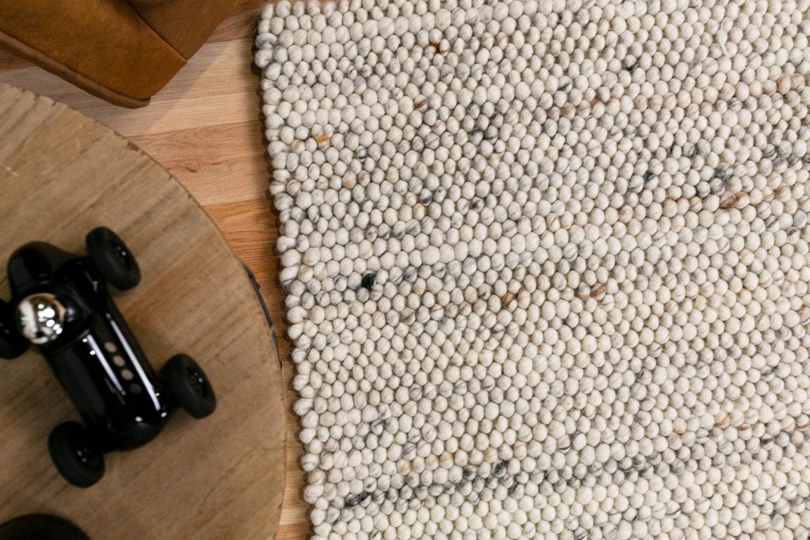 Oslo Thick Luxury Wool Carpet Rug Greyology 3562.