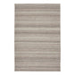 Patio 900 linen rug with vertical stripe weave in beige and gray