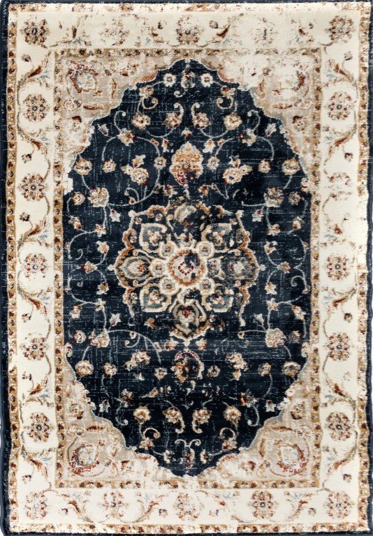Raffia Rug 1332 Navy.