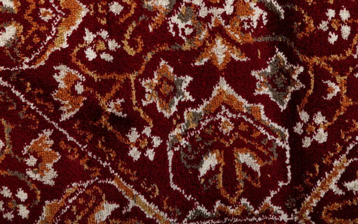 Raffia  Rug 1804 Red.