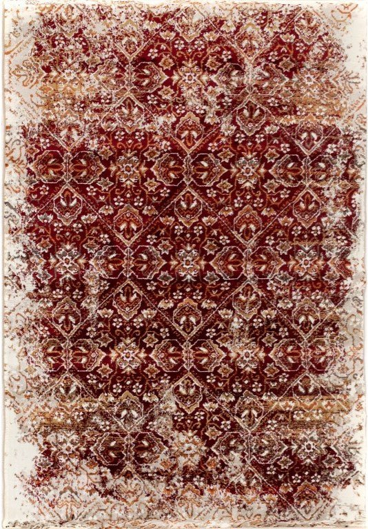 Raffia  Rug 1804 Red.