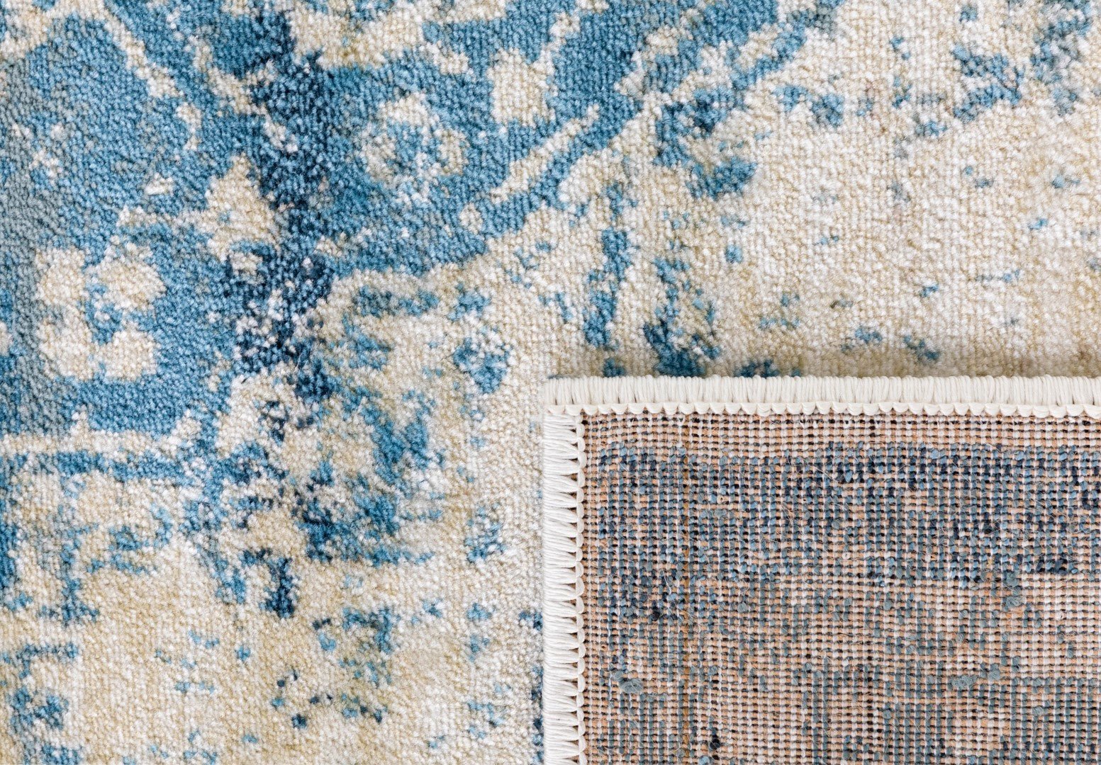 Raffia Rug 2367 Blue colour.