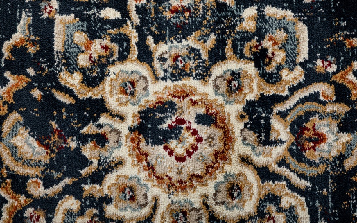 Raffia Rug 1332 Navy.