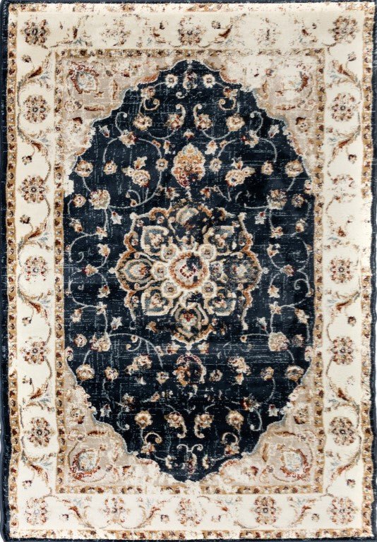 Raffia Rug 1332 Navy.