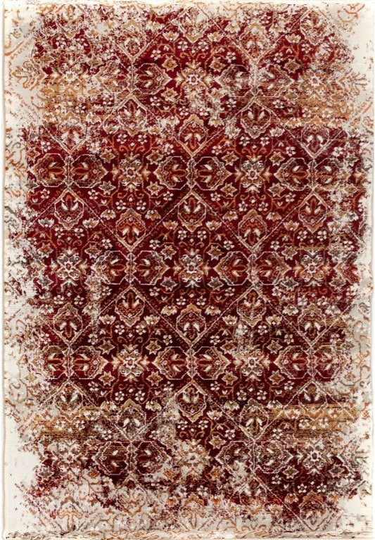 Raffia  Rug 1804 Red.