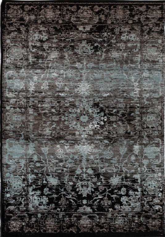 Raffia Multi-purpose Rug 7444 Black.