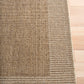 Solara Natural indoor-outdoor rug with bound edge and neutral texture