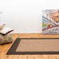 Suva Coffee Black 17/121 rubber back runner/rug.