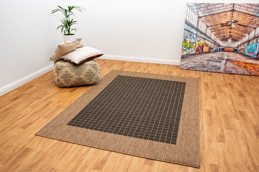 Suva rubberback rug runner Black Coffee 405/112.