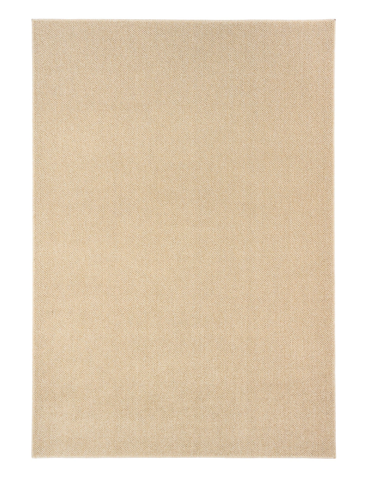 Beige area rug sample with smooth rectangular surface