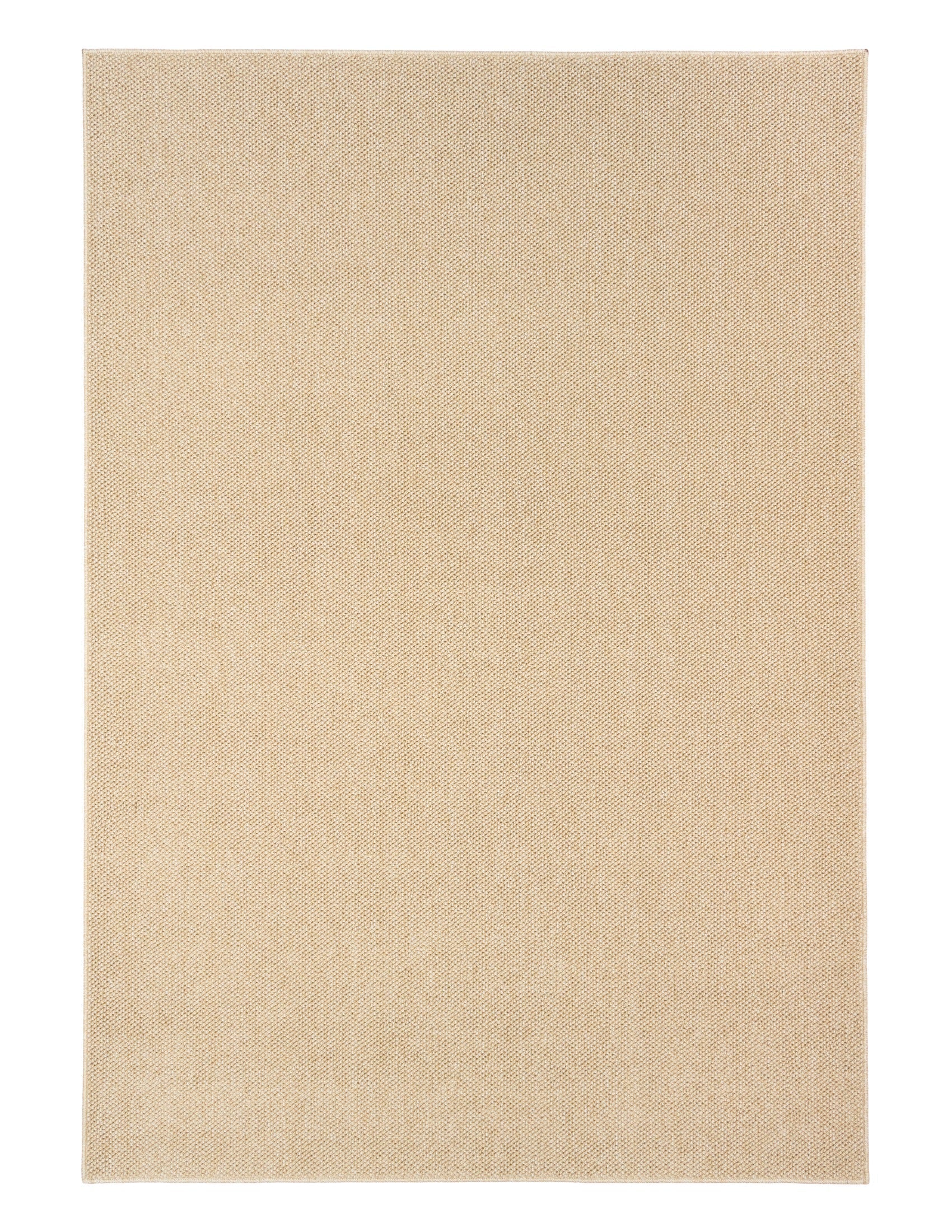 Beige area rug sample with smooth rectangular surface