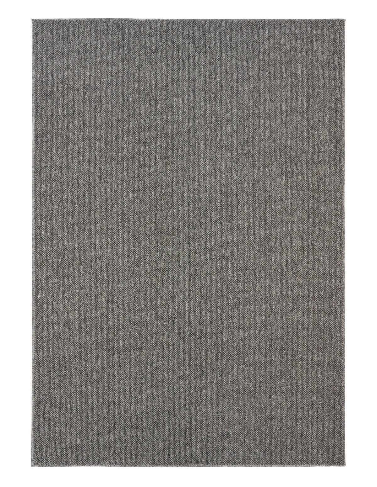 Grey area rug sample with uniform woven texture