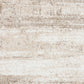 Bone cream area rug close-up with short distressed texture stripes
