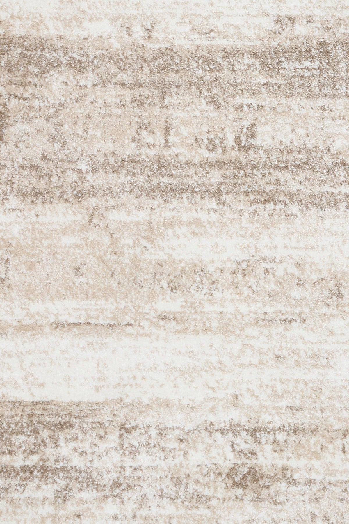 Bone cream area rug close-up with short distressed texture stripes