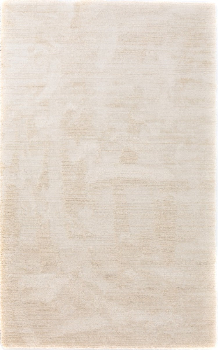 Ivory textured area rug, rectangular shape with subtle uniform pile pattern