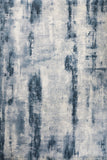 Zoe Printed modern medium Rug Bluestone.