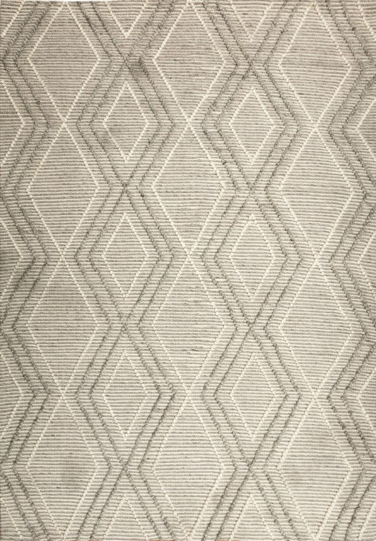 Anita Wool Modern Rug Silver Grey.