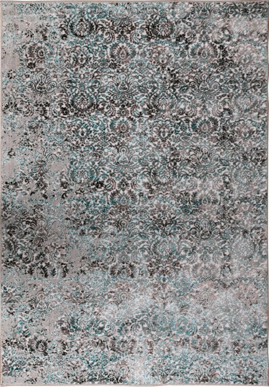 Cannon Modern/Contemporary Rug 8313 Grey Blue Rug.