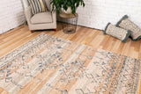 Cozy Contemporary Rug 5425 Rust Dark Beige.