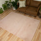 GAGA soft pink shag rug with subtle diamond pattern
