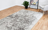 Cream area rug with dark abstract speckled pattern and short pile | Kali Luxury Rug Cream 8021 Modern Abstract Floor Rug - Rugs Point Australia
