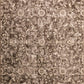 Rectangular area rug in ash grey with distressed abstract damask-like pattern